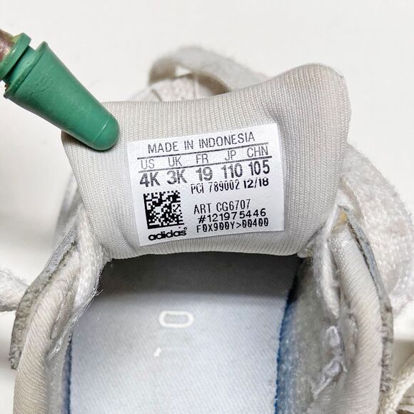 Adidas Superstar EL Toddler Sneakers Size 4K White Silver Metallic Stripe CG6707 - Picture 8 of 8